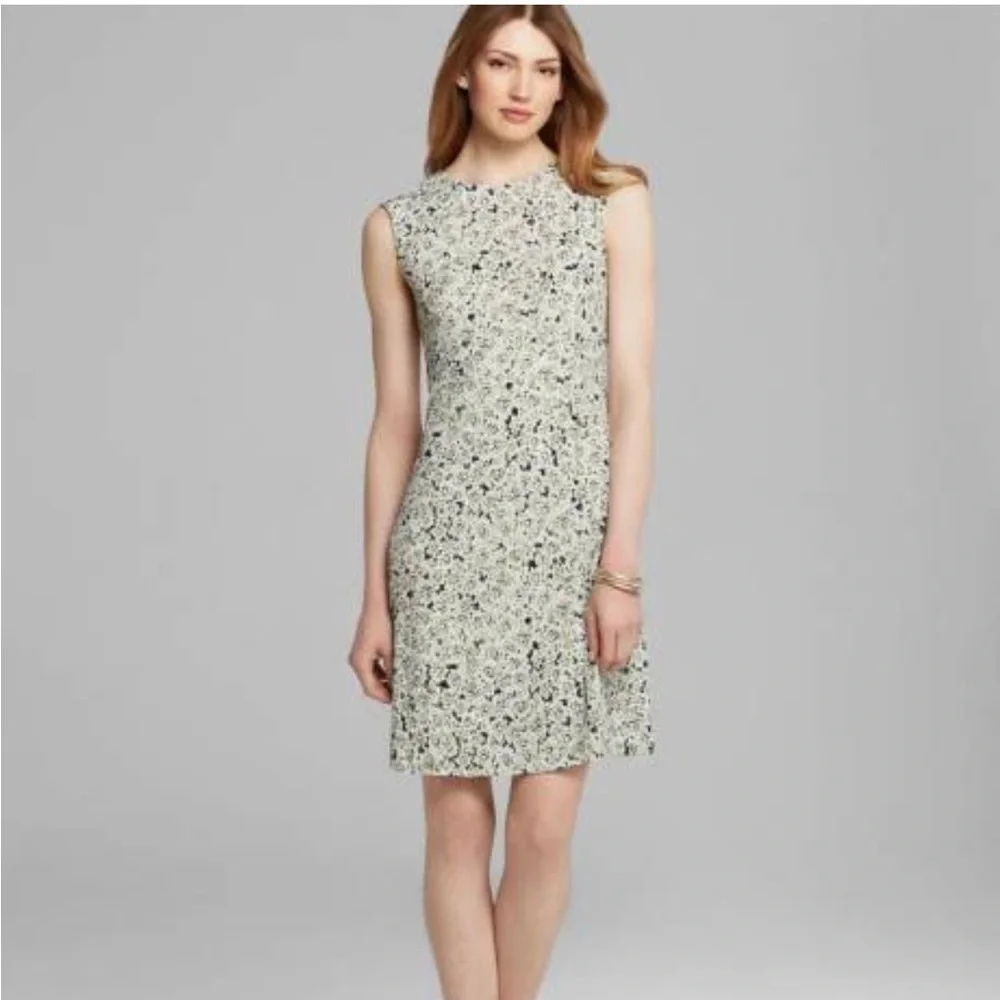 Tory Burch S Valerie White Green Laceflower Print Dress